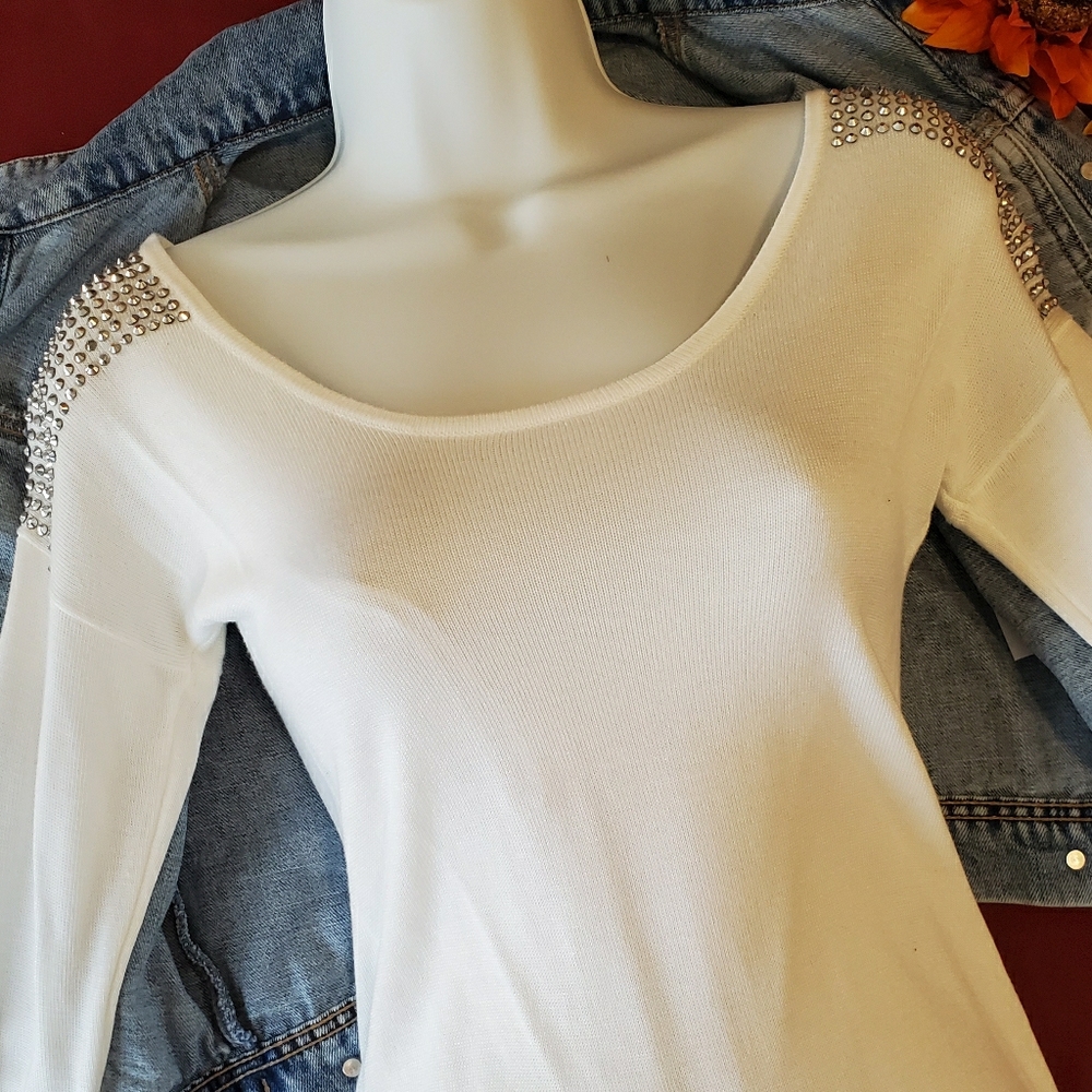 EXPRESS white long sleeve